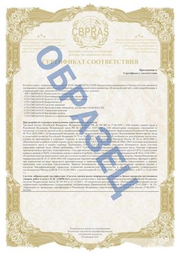 Образец Приложение к СТО 01.064.00220722.2-2020 Еманжелинск Сертификат СТО 01.064.00220722.2-2020 
